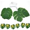 TaimeiMao Catena Luminosa LED Tropicale, 2M 10 Foglie di Palma LED, Catena Luminosa Tropicale Hawaii, Decorazione Vegetale Primaverile per Interni ed Esterni Festa Hawaiana Matrimonio Spiaggia