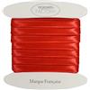 designers-factory Nastri in sbieco per bordare Cucito in Raso - Vari Colori Disponibili - Nastro per raffinate Rifiniture in Raso di Poliestere Piegato - sbieco Raso (10 Metri, Rosso)