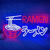 Weeddy Ramen Insegna al Neon LED per Decorazione da Parete Dimmerabile | Alimentazione USB Insegna Luminosa al Neon a LED per Ristorante Negozio Cucina Bar Caffè