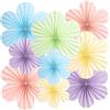 EASY JOY 9 scomparti in carta pastello, decorazione fiori di carta, da appendere, ghirlanda di compleanno, decorazione per matrimoni, compleanni, decorazione da tavolo, baby shower, primavera, estate