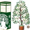 Crocon Bonsai di pietra preziosa di avventurina verde per la guarigione Reiki, pietra dei chakra, regalo di compleanno spirituale per donne, meditazione, arredamento per la casa, dimensioni 10-12 pollici