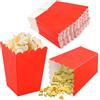 Catime 50 Pezzi Contenitori di Popcorn,3 Colori Scatole di Popcorn,Piccolo Sacchetti Carta per Popcorn,Cestino di Carta per Popcorn,Porta Pop Corn in Cartone per Festa Cinema Matrimoni Compleanno (Rosso)