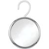 Mirrorvana Specchio da doccia antiappannamento per rasatura con gancio per appenderlo, superficie infrangibile antinebbia e girevole a 360°, 43,2 cm (cromato)