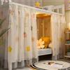 ITODA Tenda per letto a castello elegante tenda a baldacchino antipolvere tende oscuranti zanzariere per dormitorio tenda ombreggiante privacy panno per letto singolo