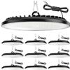 ZXICH 200W UFO LED High Bay Light, 30000LM, 6000K Cool White UFO LED Workshop lampada, IP65 impermeabile lampada industriale alta luce Bay per fabbriche, garage, magazzino (10 Pack, 200W)