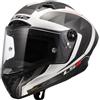 LS2 Casco FF805 THUNDER GP AERO RAUTE Bianco Grigio LS2