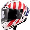 LS2 Casco FF805 THUNDER GP AERO REPLICA BAZ Bianco Rosso Blu LS2