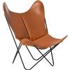 AIRBORNE - Poltrona AA - Beige - Pelle di bufalo - Designer Antonio Bonet