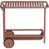 Petite Friture - Carrello/tavolo d'appoggio Week-end - Marrone - Alluminio - Designer Studio BrichetZiegler