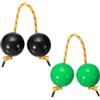 YELARXI Maracas Africane Ritmiche, Shaker Kashaka, Palla Shaker Kashaka, Strumenti a Percussione per le Mani con Corda Gialla, Adatti per Adulti, Festa di Nozze, Classe Musicale, Spettacolo