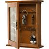 PENGQIMM Cassetta Portachiavi da Parete in Legno con 6 Ganci, Scatola per Chiavi in Legno,Supporto Creativo per la Decorazione Della Casa, Decorazione per la Ingresso, Cucina e la Casa (Marrone)