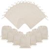 OFFCUP 20 Pezzi Sacchetti Regalo di Cotone, 20x25cm Sacchetti di Cotone, Sacchetto per Gioielli, Sacchetti di Stoffa con Coulisse per Fai da Te Pittura Regalo Gioielli Natale Fiesta Cosmetici
