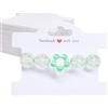 ALLWSLucky 1MM Biglietti espositori per Braccialetti, 50 PCS Confezione di Gioielli, 10 x 7,8 CM Confezione per Braccialetti per Piccole Imprese