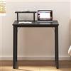 Sogesfurniture Scrivania Compatta per Computer PC Laptop 80x40 cm, Postazione di Lavoro Ufficio, Tavolo Riunioni, Nero BHEU-JK80-BK