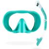 CRESSI Musa & Scilla Maschera Frameless o Combo Set Maschera Framelles + Snorkel Scilla per Immersioni e Snorkeling, Basso Volume Interno e Ampio Campo Visivo, Unisex, Oro Rosa, Taglia Unica