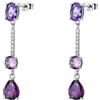 Brosway Orecchini Donna, Orecchini Pendenti in Argento e Magic Purple | Collezione FANCY - FMP133