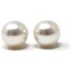 Catherine's C O L L E C T I O N Coppia di orecchini a perno in oro bianco 18 kt con perle Akoya giapponesi di forma rotonda da 8-8,5 mm, Oro bianco Perla, Perla