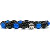 clorophilla. Bracciale Squadre di Calcio - Regolabile in Pietre e Acciaio - Uomo donna e bambino - resistente e di alta qualità - Gioiello Regalo per Tifosi e Fan, compatibile con Inter