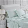 Linen Closet Ultimate Percale - Set di lenzuola per letto king size, 4 pezzi, colore: verde mare