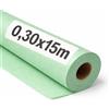 OFITURIA Papel Kraft Verde Pastello - Rollo 0,30x15m - 1 Rotolo - Carta da pacchi e carta da regalo, carta da imballaggio per spedizioni e fai-da-te, resistente e facile da tagliare