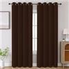 CUCRAF Tende oscuranti per camera da letto, isolamento termico, oscuranti, con occhielli, tende e tende per soggiorno, 2 pannelli, 133 x 213 cm, cioccolato