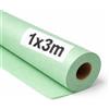 OFITURIA Papel Kraft Verde Pastello - Rollo 1x3m - 6 Rotoli - Carta da pacchi e carta da regalo, carta da imballaggio per spedizioni e fai-da-te, resistente e facile da tagliare