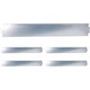Relaxdays Bordura Prato Set 5, Acciaio zincato, Flessibile, HxB: 15x100 cm, Argento