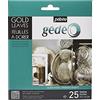 PEBEO Gedeo 766543 Gédéo-Confezione da 25 Foglie, Colore: Argento, Dorate, 0.02 x 15.50 x 18.50 cm, unità