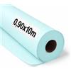 OFITURIA Papel Kraft Azzurro Pastello - Rollo 0,90x10m - 6 Rotoli - Carta da pacchi e carta da regalo, carta da imballaggio per spedizioni e fai-da-te, resistente e facile da tagliare