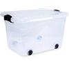 Siena Home Scatola portaoggetti Anzio 40 L con ruote + coperchio