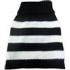 Tangpan Dolcevita a righe Pro Pet Clothes Dog Wool Classic Sweaters (strisce bianche e nere, XS)