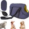 AzulLanse 42 x 21 x 21 cm - Porta cani per cani di piccola taglia - Borsa morbida per gatti - Borsa a mano per cucciolo - Chihuahua Yorkie - per escursionismo, campeggio, all'aperto, 1 ciotola pieghevole (blu)