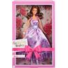 Barbie Bambola Signature Birthday Wishes, da collezione in abito lilla satinato con capelli castani ondulati e confezione da regalo, HRM55