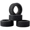 KEEDA 4 pneumatici in gomma con inserti in schiuma per 1/10 HSP Tamiya HPI Kyosho RC On Road Runflating Touring Auto (O, 66 mm)