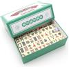 WPPQWP Mini Gioco del Mahjong Cinese, Set Mahjong con 144 tessere, gioco da tavolo, adatto a giovani e anziani, ideale per famiglie, viaggi, feste