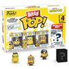Funko Bitty Pop! Minions - Eye Matie 4PK - Eye, Matie, Cro-Minion, Au Naturel E una Mini Figura Misteriosa a Sorpresa - 0.9 Inch (2.2 Cm) - Minions 2 da Collezione - Idea Regalo - Cake Topper