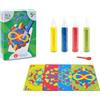Sabbiarelli Sand-it For Fun - Kit Mandala Infinity 5+ | Kit di Sand Art 100% Made in Italy con Sabbia Colorata, Disegni Adesivi e Accessori | Lavoretti Creativi per Bambino 5-6-7-8-9-10-11-12 anni