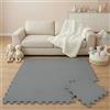 LittleTom 9 Pezzi Tappeto Gioco per Bambini in Piastrelle EVA 30x30 cm - Pavimento Morbido e Antiscivolo per Neonati - Superficie Puzzle Protettiva Ideale per la Cameretta dei Bimbi e Gioco a Terra