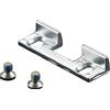 vasalat KFV - Pezzo di ricambio tipo 115 per parafanghi, 46 x 14,4 x 9 mm, in zinco pressofuso, colore: argento