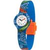 HIP HOP, Collezione Kids Fun, Orologio Bambino Skateboard, con Cinturino in Silicone Intercambiabile, Pratica Chiusura, Cassa 28mm, Movimento al Quarzo, Resistente all'Acqua, Lunghezza Regolabile