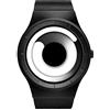 SINOBI Orologi da uomo al quarzo moda Orologi in acciaio inossidabile impermeabili per le imprese (S9659G05-Black/White)