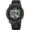 Calypso Orologio CALYPSO Da Uomo K5839/1 Flash Time cassa di Gomma Nero cinturino in Gomma Nero