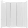 Safetots Cancelletto di Sicurezza Automatico Pieghevole e Retrattile, 55cm - 89cm, Bianco, Cancelletto Pieghevole per Bambini per Scale, Cancelletto di Sicurezza Retrattile
