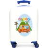ROLL ROAD Little me Happy Valigia da cabina bianca 33 x 50 x 20 cm rigida ABS chiusura a combinazione laterale 28,4 L 2 kg 4 ruote doppie bagaglio a mano, bianco, Valigia cabina