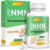 azaroe Ultra Purezza NAD + Trans-resveratrolo 1100 mg, con Pepe Nero 50 mg per un Assorbimento Ottimale, Formula Avanzata 3 in 1 per Aumentare i Livelli di NAD+ (60 Unità (Confezione da 1))