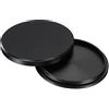 PATIKIL Lenti Filtro Pila Tappo Lega Alluminio Circolare Filtro Pile Nero | Protettive Custodia, per 40.5mm Circolare Alimentatore Polarizzatore ND Filtro, 40.5mm, Lega Alluminio