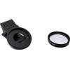 SYSTEM-S Lente macro + 10 Zoom Close Up Filtro con Clip in Nero