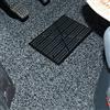 NICOLIE Tappetino Auto Universale Nero PVC Pavimento Pedale Antiscivolo Con Copertura Patch 23X15 Cm