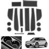 GAFAT Compatibile con Smart #1#3 EV 2023-2025 2026 Tappetini Antiscivolo, Smart 1 Smart 3 Tappetini Gomma per Console Centrale, Cuciture del Porta, Accessori Smart #1 (Bianco)