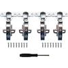 Hettich Sensys 110° Battuta Esterna Cerniera con Chiusura Lenta Ammortizzatore Cucina Cerniere Armadio Porta 9071205 con Soft Close System per Ante Mobili Morbido Paracolpi 4 Pezzi